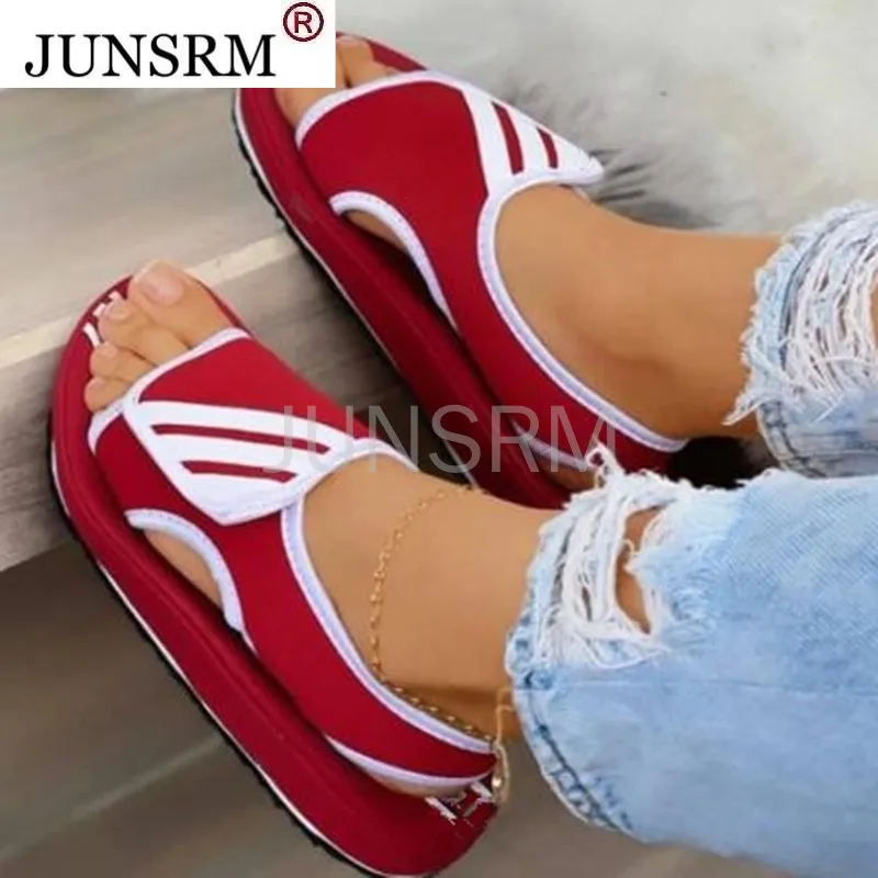 

Summer Slippers Women Sandals Mesh Platform Shoes Woman Slippers 2021 Ladies Slides Soft Flats Outdoor Sandalias Plus Size 43