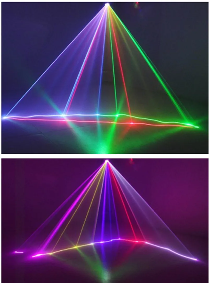 Новые горячие 1 головы DJ лазерный сценический Свет Полноцветный RGB узоры линии сканирования проектор сценический эффект освещение для дискотеки рождественские Вечерние