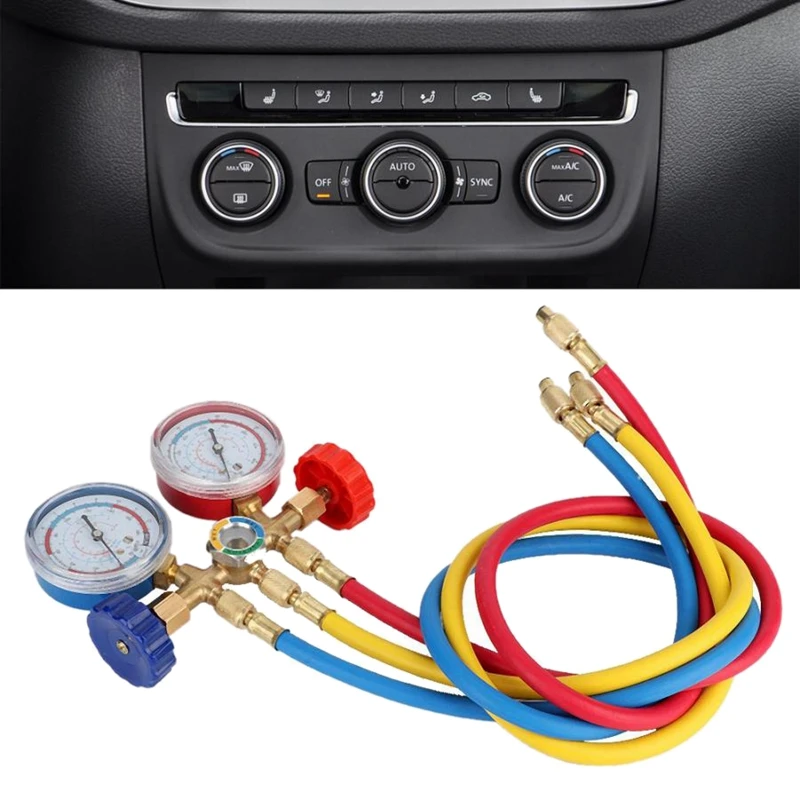 Автомобильный манометр для кондиционера R12 R22 R404A R134A|Датчик давления| |