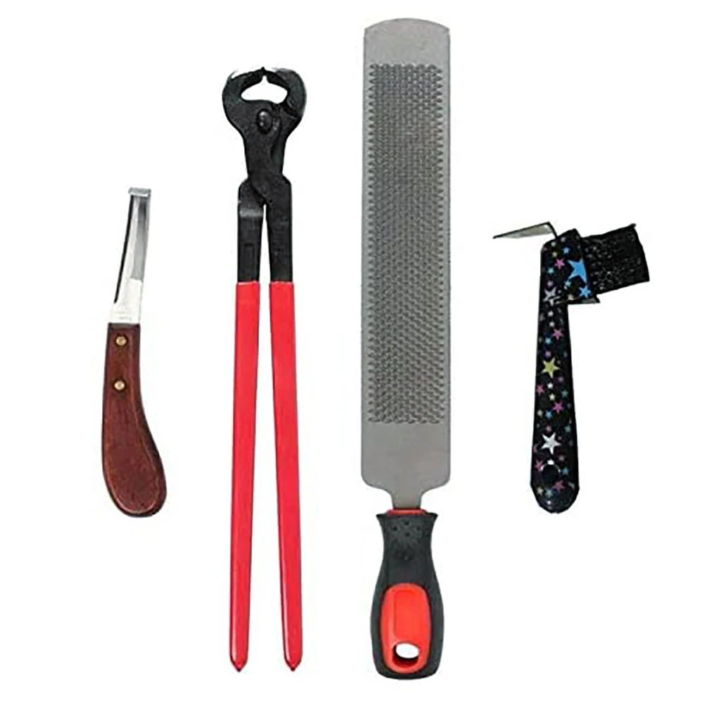 4 шт. триммеры для подковы инструменты обрезки лошадей нож копыт набор ножей Donkeys