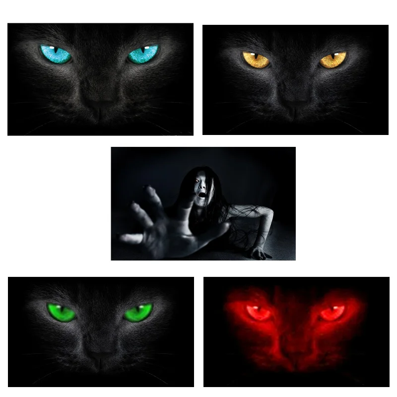 Transparent 3D car sticker Horror Car stickers rear windshield one way vision unique ORC Thriller surprise scary Sticker | Автомобили и