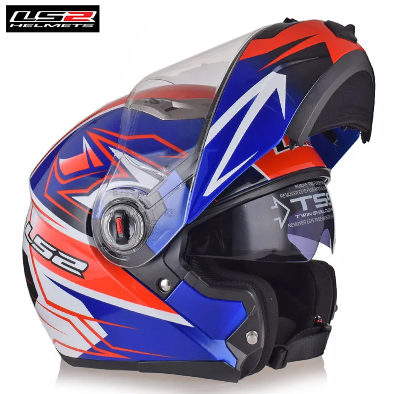 LS2 FF370 мотоциклетный Filp up модульный шлем с полным лицом для гонок Casco Moto Capacetes de