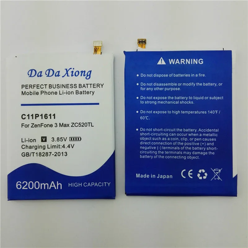 Аккумулятор 6200 мАч C11P1611 для ASUS Zenfone 3 Max Z3 ZC520TL|battery for|batteries batterieszenfone battery |