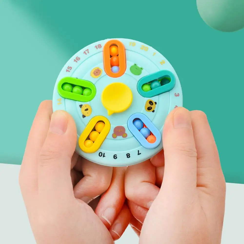 Rompecabezas educativos de juguete para ni&ntilde;os, cuentas giratorias, juguetes sensoriales para dedos-2