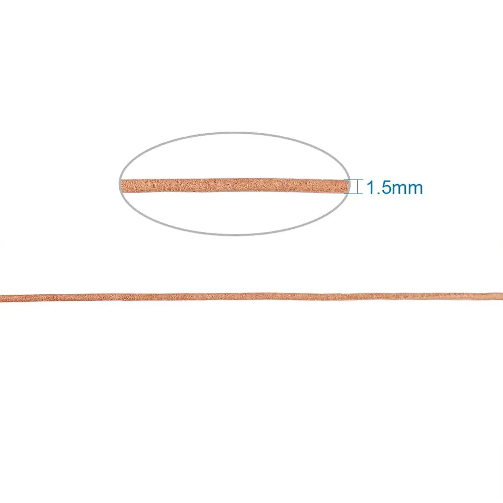 100m/bundle 1.5mm Cowhide Leather Cord for Jewelry Making Peru | Украшения и аксессуары