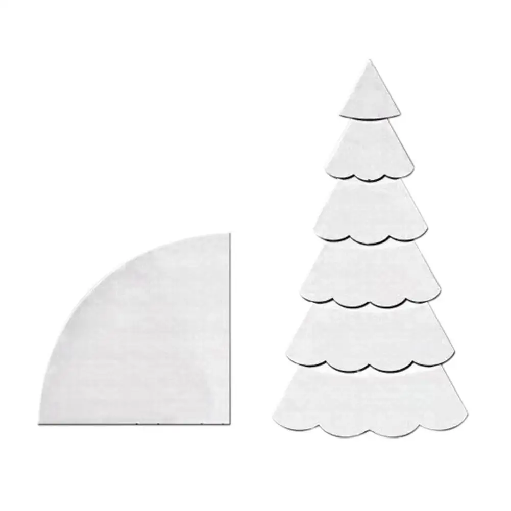

Christmas Handmade Tree Quilting Set Reusable DIY Christmas Tree Stencil Set Acrylic Quilting Template Sewing Machine Ruler DI