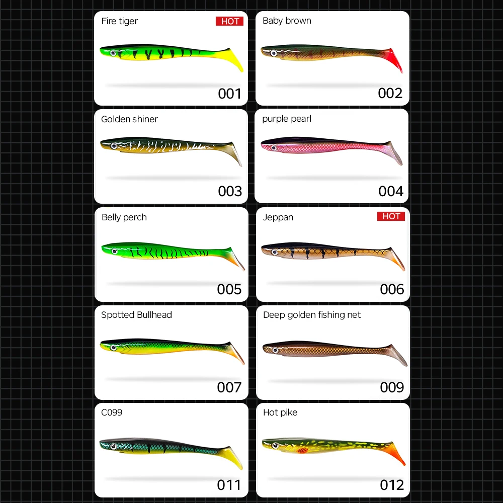 Фото Приманка на щуку Hunthouse 2 шт./лот pro shad 20 см 50 г, приманка с рисунком, силиконовая приманка с хвостом, натуральная Мускусная №5