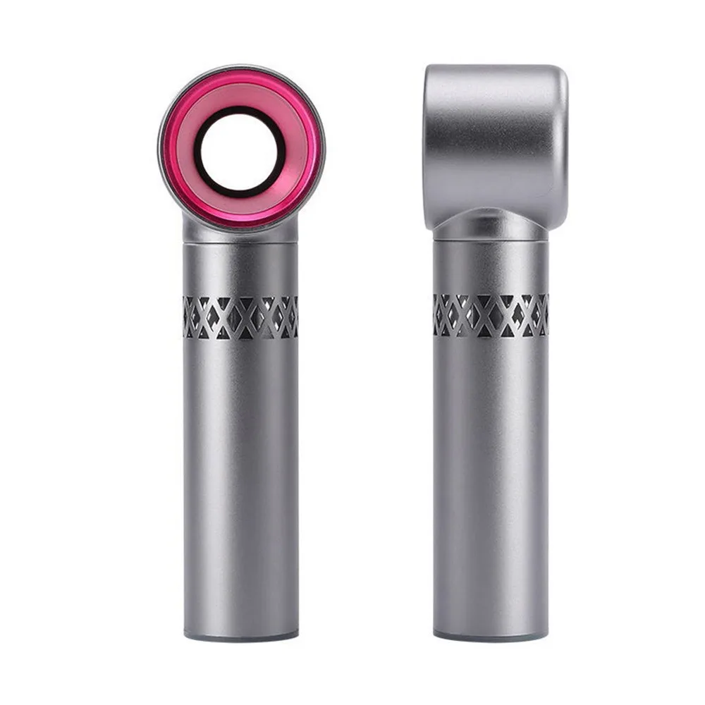 

USB Rechargeable Portable Bladeless Fan Handheld Mini Cooler No Leaf Handy Fan Adjustable Handheld Personal Mini Fan