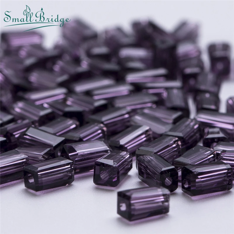 2x4 мм длинные кубические чешские хрустальные бусины для изготовления ювелирных