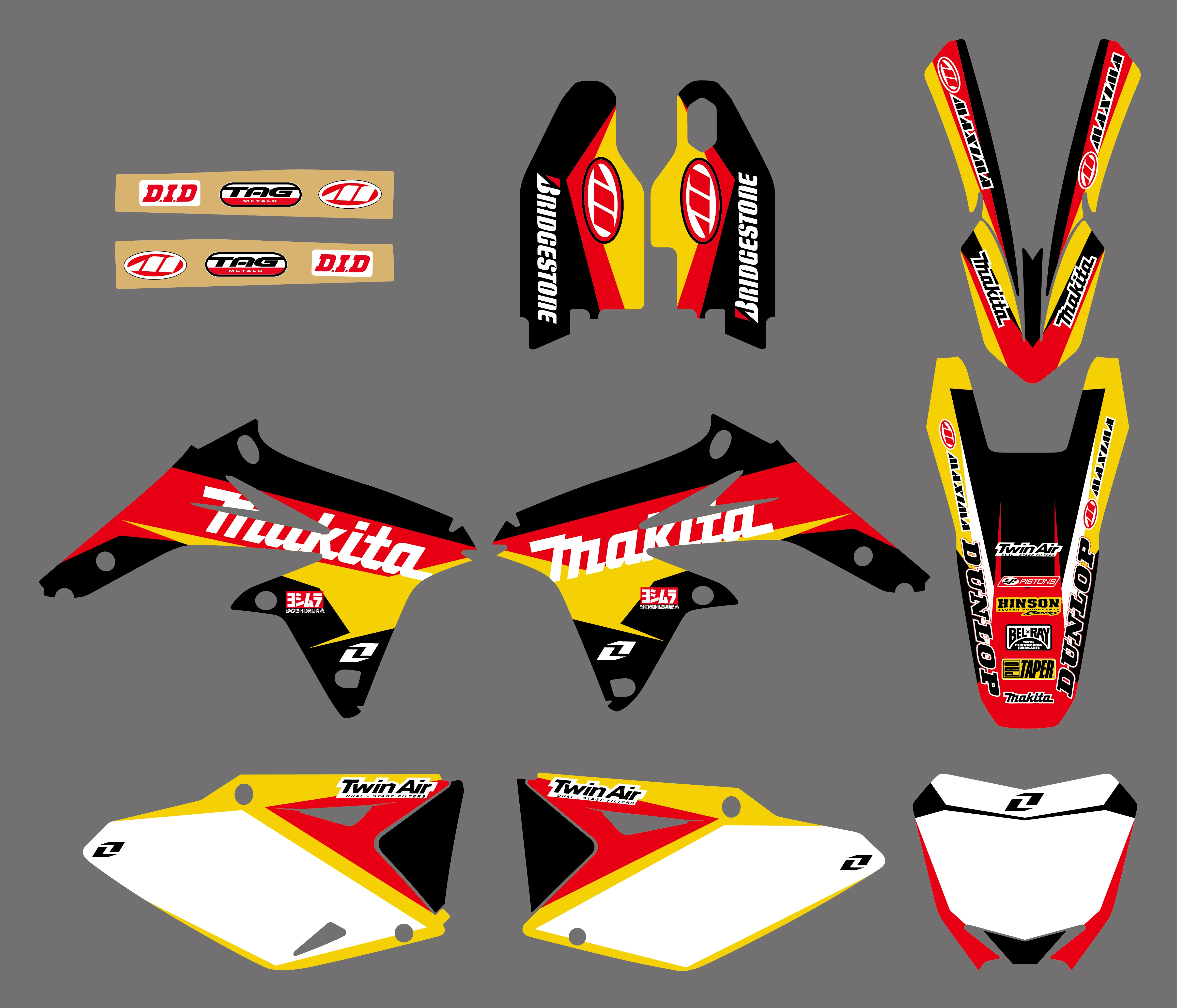 0051 новые командные наклейки графические Стикеры для Suzuki RMZ450 RMZ 450 2008 2009 2010 2011 2012 2013