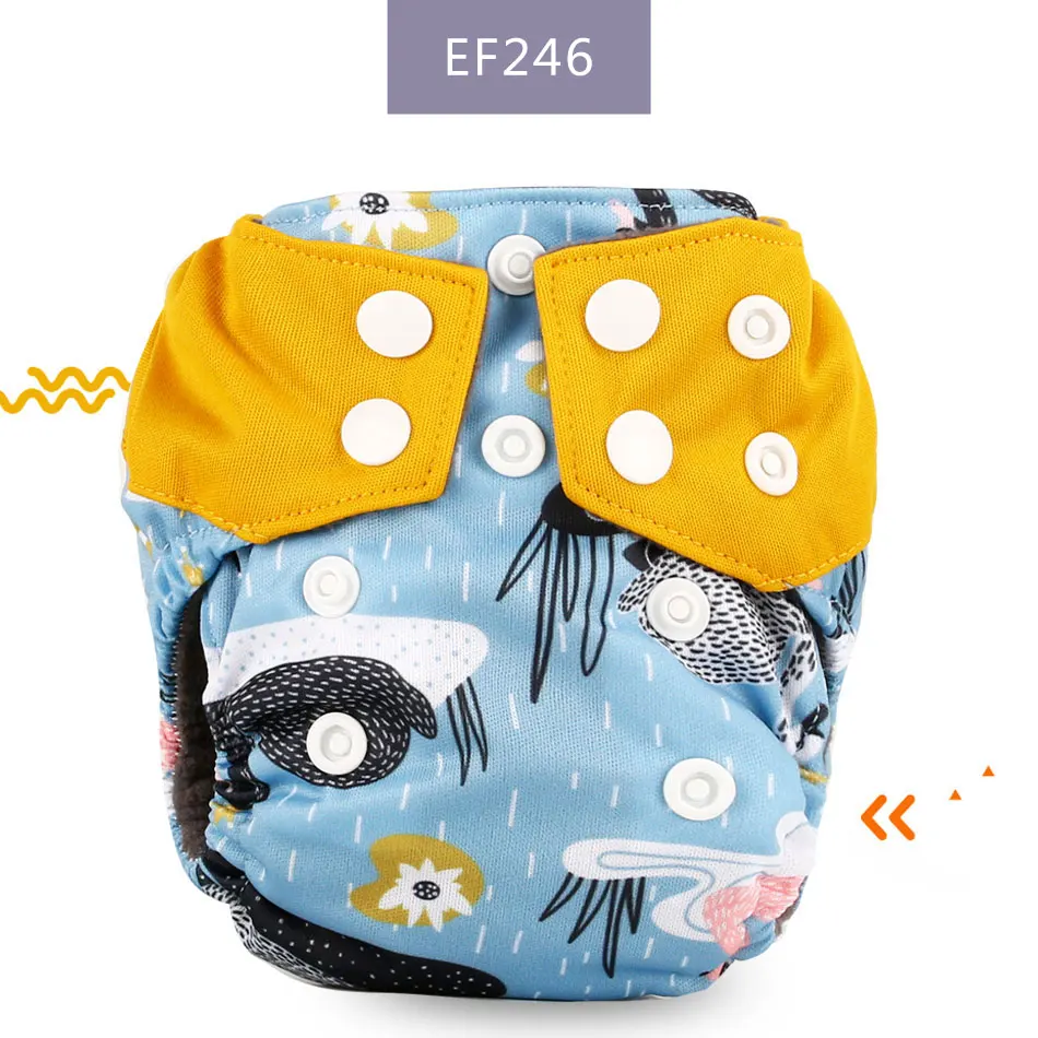 EF246-newborn diaper Elinfant пеленки для новорожденных, моющиеся, экологиэкологичные, ткань - Color: EF246-newborn diaper