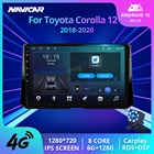 Автомагнитола 2 Din Android 10,0 для Toyota Corolla 12 2018 2019 2020 с GPS-навигацией, стереоприемником, Bluetooth-плеером, Авторадио IGO