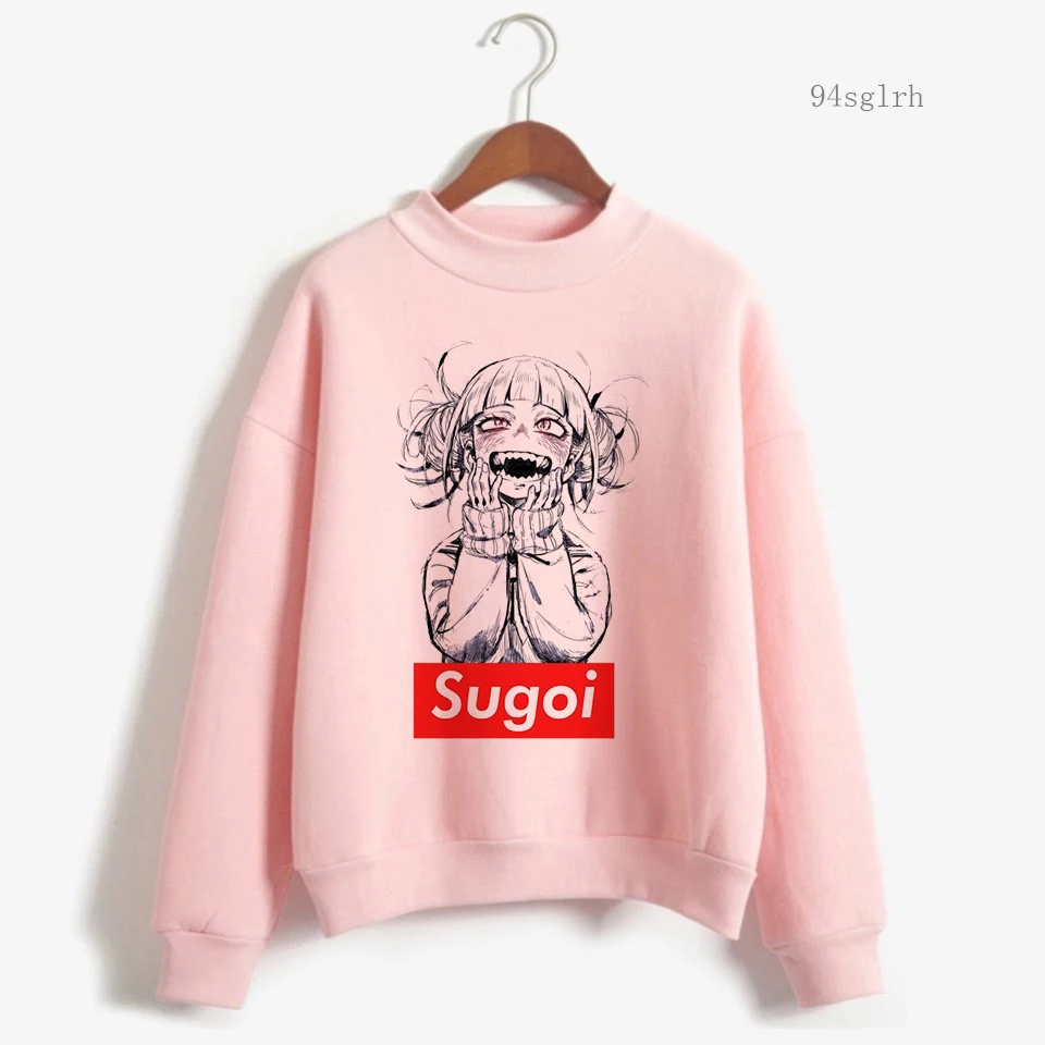 

Худи мужское химико Тога с мультяшным принтом, милая мультяшная толстовка с надписью «Моя геройская Академия», Свитшот унисекс в стиле Хара...