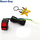 22 мм ручка выключатель для 50cc 70cc 90cc 110cc 125cc 140cc 150cc 160cc китайский питбайк мотоцикл CRF50 XR50 KLX110 SSR