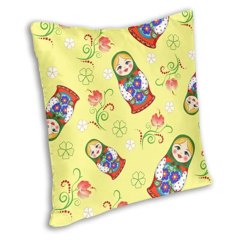 Наволочки русской куклы матрешки с цветочным узором мягкие милые наволочки для