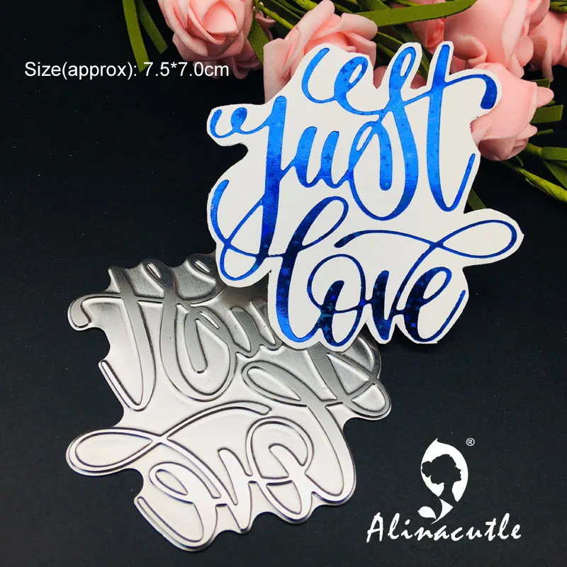 Горячая фольга пластина Штамповка металлический штамп Просто Любовь Сделай Сам