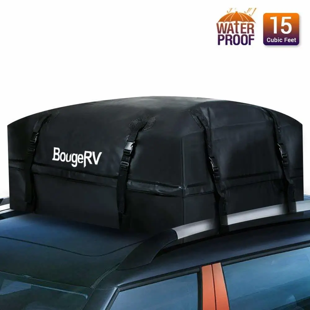 Дорожная сумка 97x97x46 см, Cargo Carrier 425L, багаж на крышу для автомобильных фургонов с рельсами на крыше, 15 кубических футов, 1000D, ПВХ