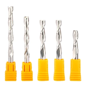 5 шт., спиральные фрезы 3,175 мм, 4 мм, 5 мм, 6 мм, 8 мм, 10 мм