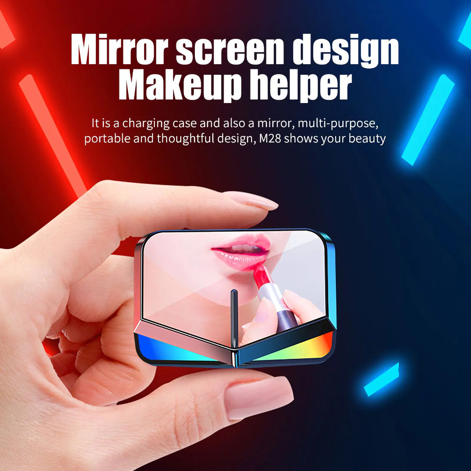 

Цветные беспроводные наушники V5.1 с подсветкой атмосферы, цветные беспроводные наушники, Hi-Fi стереонаушники, наушники с микрофоном для звон...