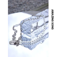 amazingsong bag strap mix and match pearls chain accessories for handbags underarm 2021 new fashion simple hanging decoration