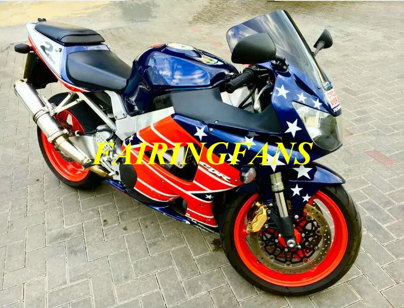 Инжекторный комплект для HONDA CBR900RR 929 00 01 CBR 900 RR 900RR 2000 2001ABS Синий Красный Обтекатели