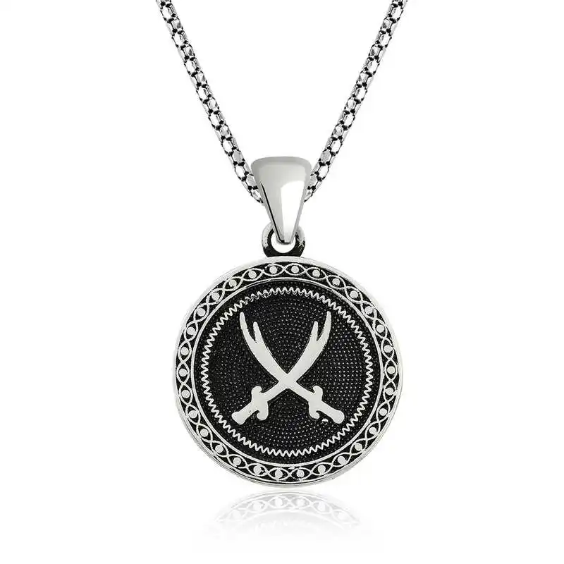 

Real Silver 925 Jewelry Silver Zulfiqar Sword Pattern Necklace