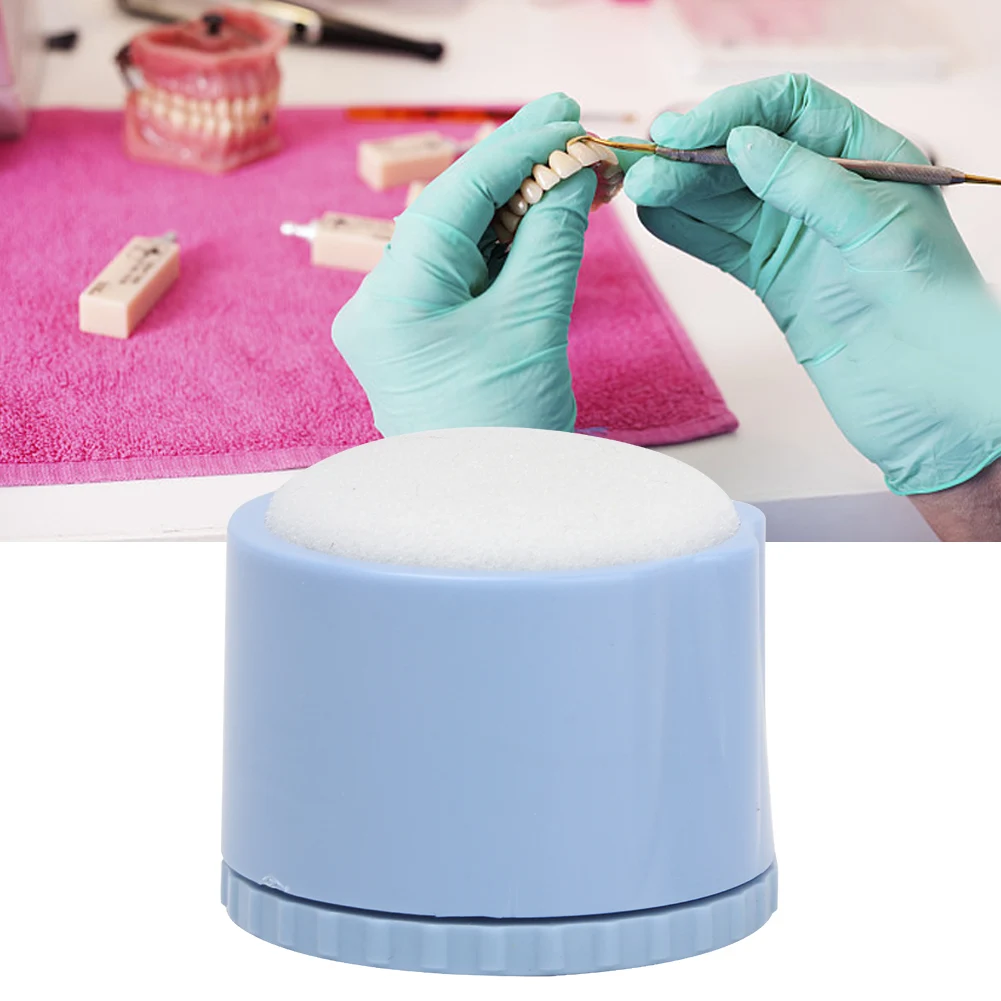 

2Pcs Dental Equipment Autoclavable Instruments Round Stand Storing Cleaning Foam File Drill Block Silice Holder With Sponge Tool