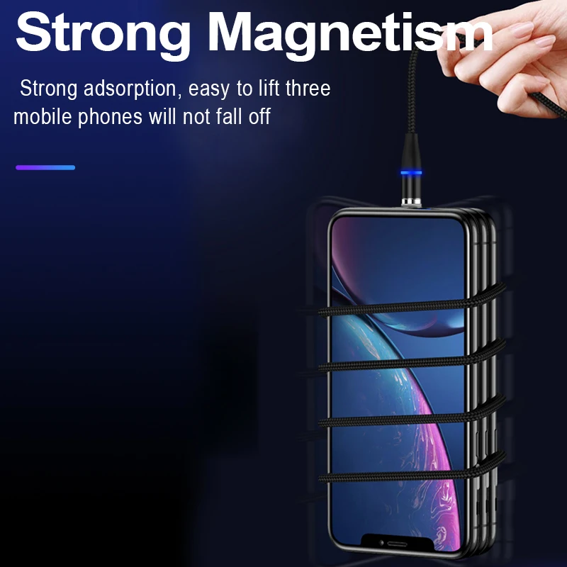 Магнитный USB-кабель для Iphone Samsung Huawei Android быстрая зарядка Универсальный Micro типа C |