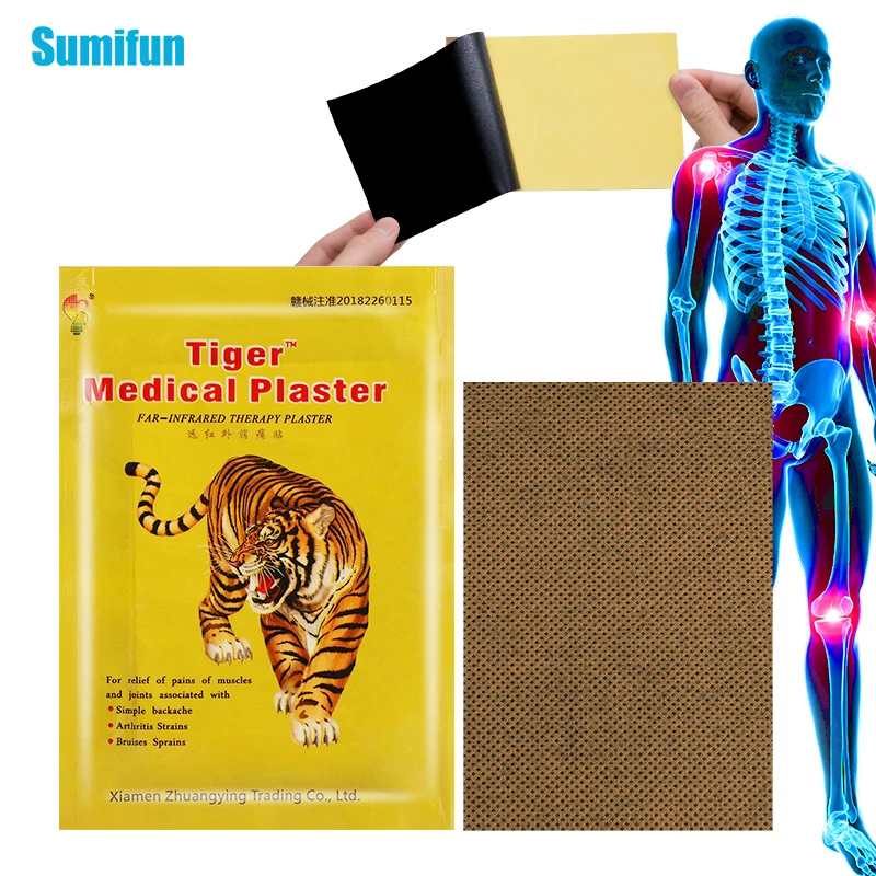 

16pcs Tiger Ointment Pain Relief Paste Chinese Medicated Plaster Knee Pain Relief Arthritis Joint Orthopedic Shoulder Stickers