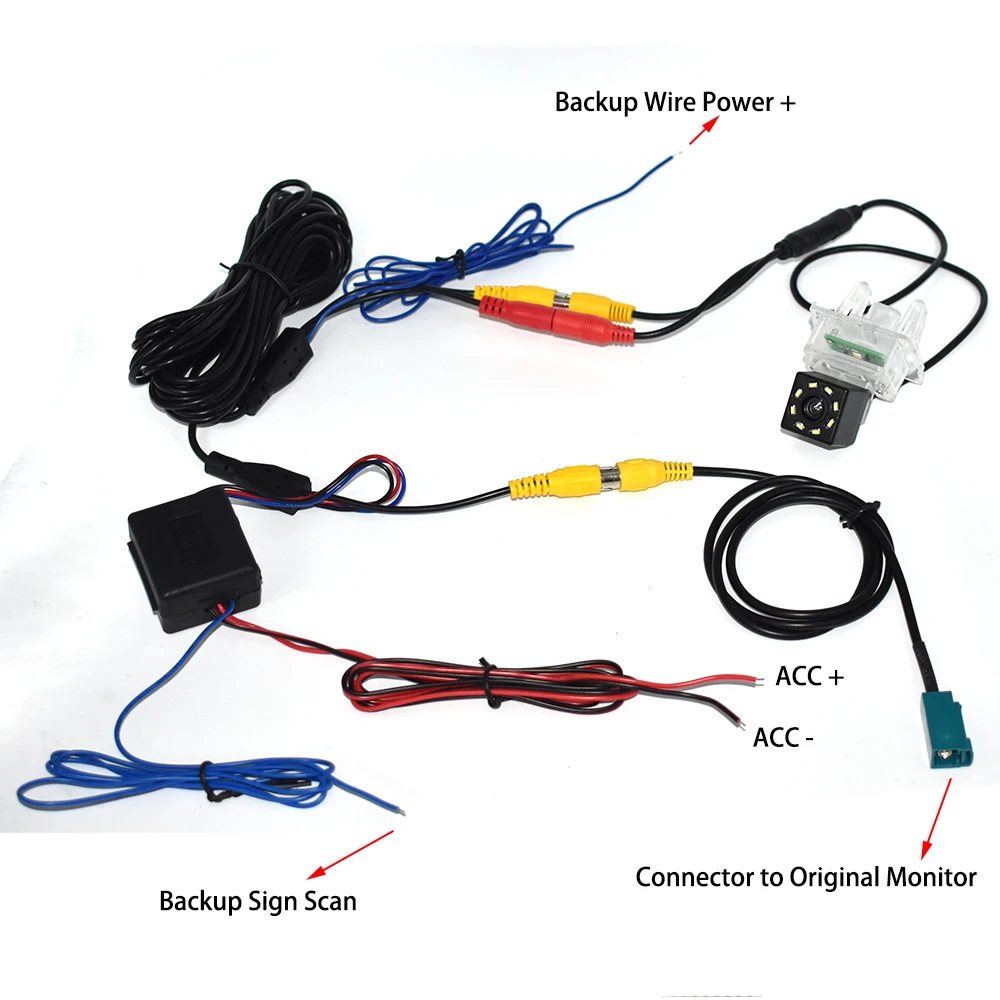 Автомобильная камера заднего вида ZJCGO обновленная парковочная для Mercedes-Benz MB C Class