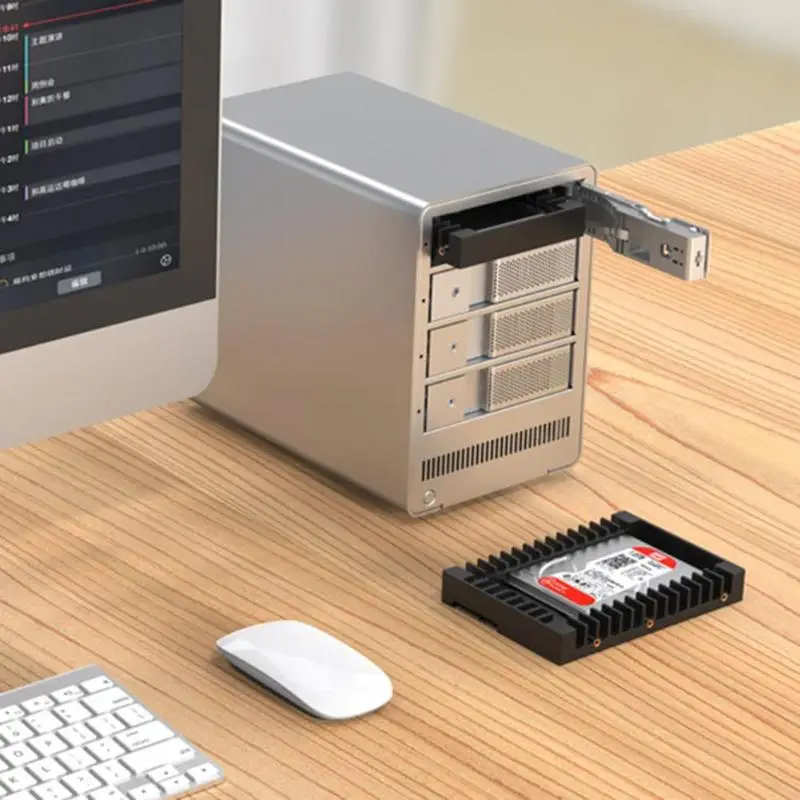Фото 2,5-3,5 дюйма HDD адаптер жесткий диск Caddy Поддержка SATA 3,0 Поддержка 2,5 дюйма SATA жесткий диск HD SSD твердотельный накопитель №3
