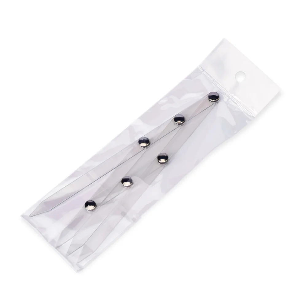 

1PC Transparent Acrylic Makeup Eyebrow Measurement Ruler Permanent Stencil Golden Ratio Caliper Cosmetic