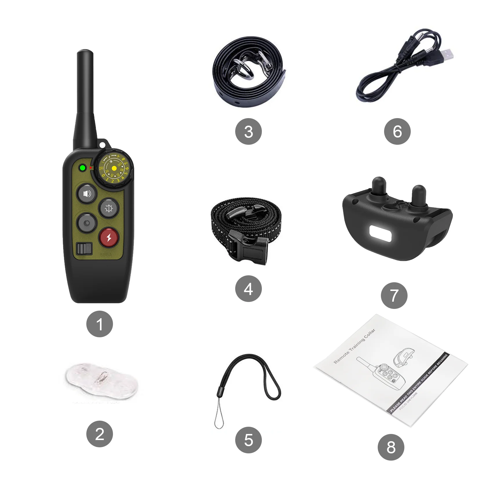 Дрессировочный ошейник JANPET для собак с дистанционным управлением 500 ярдов