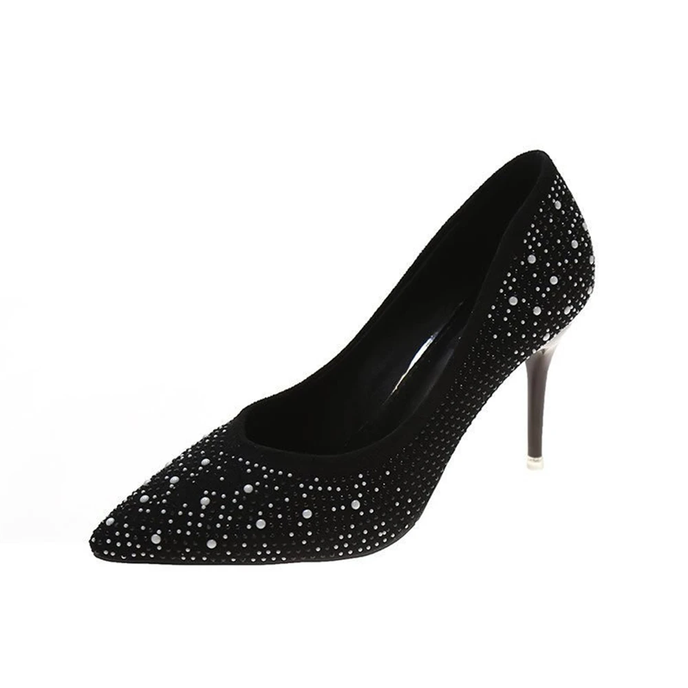 

2021 Stiletto High Heels Talons Hauts For Woman Pumps Bombas Zapatos Mujer Femme Shoes Black Sapatos Das Mulheres Dames Schoenen