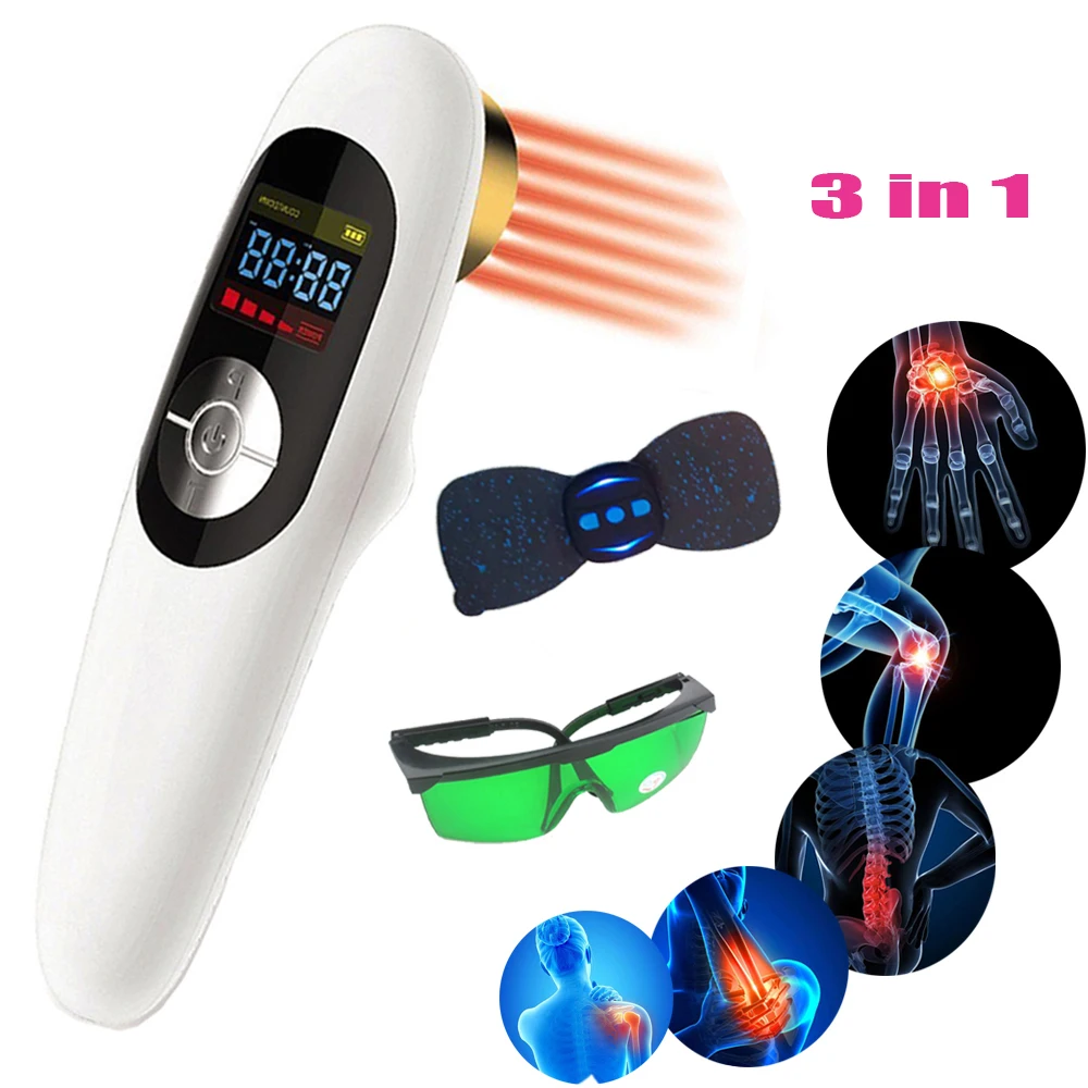 

LASTEK Home Use Handheld Pain Relief 3R Laser Therapy Device + 808nm Laser Goggles + Wireless Remote Cervical Massage stickers