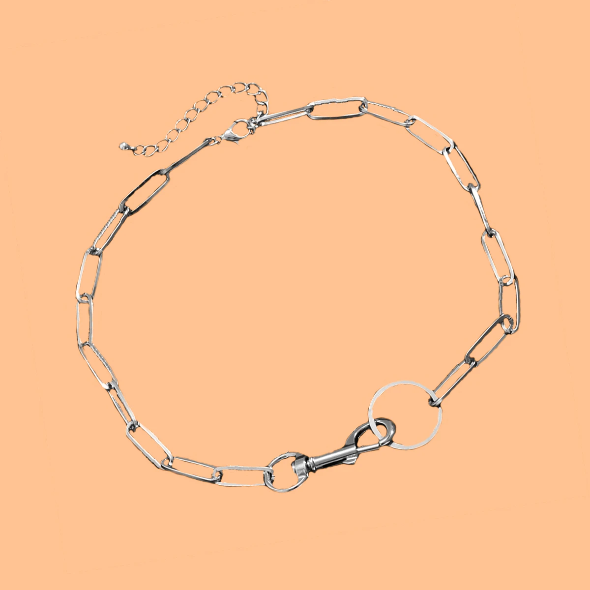 

PuRui Punk Thick Chians Choker Necklace Men Hip Hop Big Button Pendants Necklaces for Women 2021 Fashion Jewelry for Neck Collar