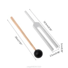 512 Гц алюминиевая регулирующая вилка чакра, исцеляющая звуковая вибрация с молотком, сумка для молотка N27 20, Прямая поставка