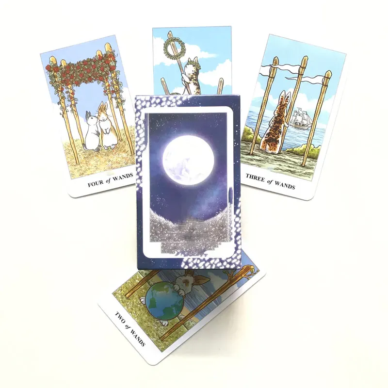 

80Card Lunalapin Rabbit Tarot Card Oracle Card Entertainment Party Board Game Tarot And A Variety Of Tarot Options PDF Guide