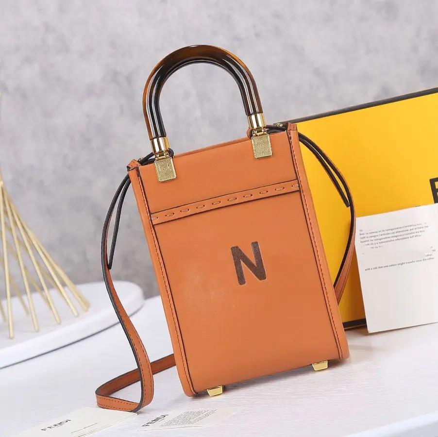 

Новинка 2021, Модная Портативная мини-сумка через плечо с Янтарной ручкой, винтажная кожаная сумка на одно плечо, Женская популярная сумка