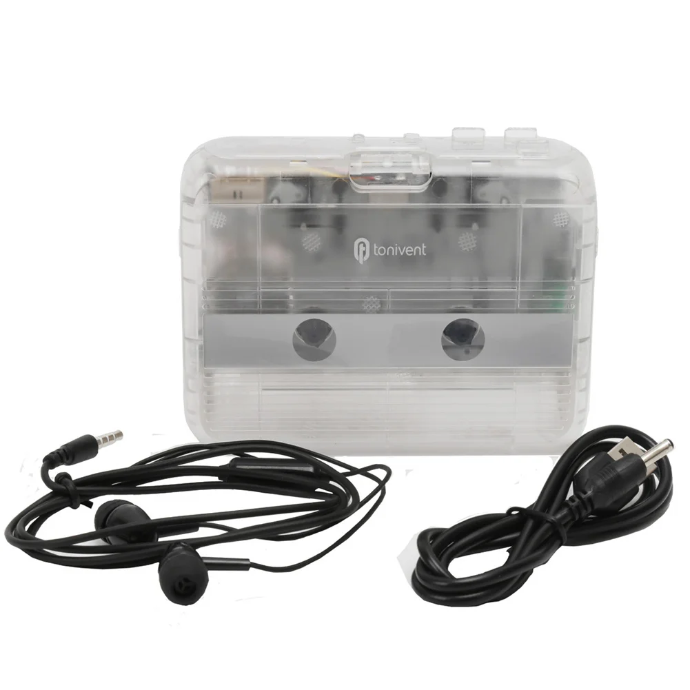

Portable Cassette Players FM Radio BT Transmitter With Auto-Reverse Function High Fidelity Bluetooth-compatible Cassette Player