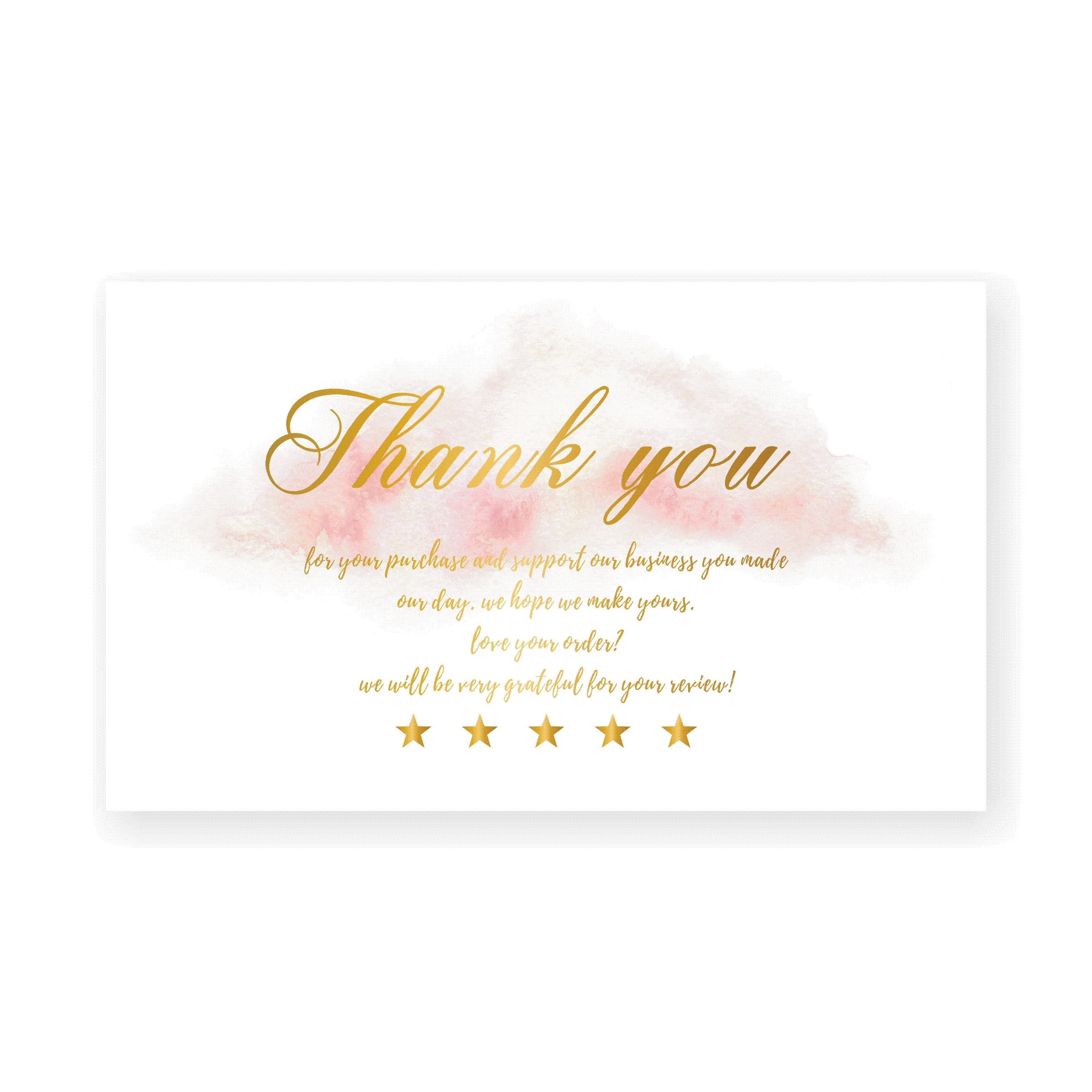 

30 pieces of gold foil stamping thank you card thank you for your order card small business praise label small shop gift packagi