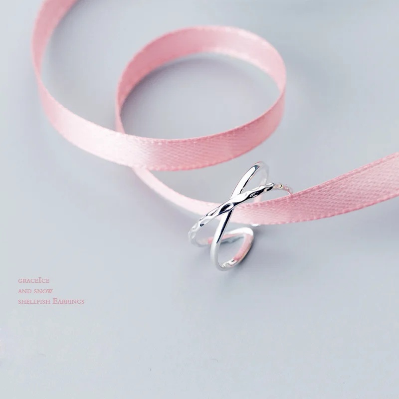 

La Monada Double Cross Finger Rings For Women 925 Silver Jewelry For Women Rings Adjustable Jewelry Silver Ring 925 Women Korean