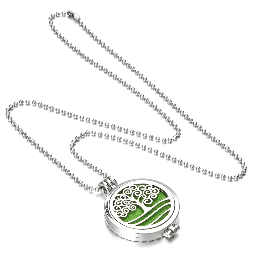 10pcs/lot Wholesale New Aromatherapy Jewelry Tree of Life Aroma Necklace Essential Oils Diffuser Pendant Locket Gift | Украшения и