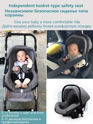 Детская коляска Babyfond 3 в 1 многофункциональная с высоким ландшафтом