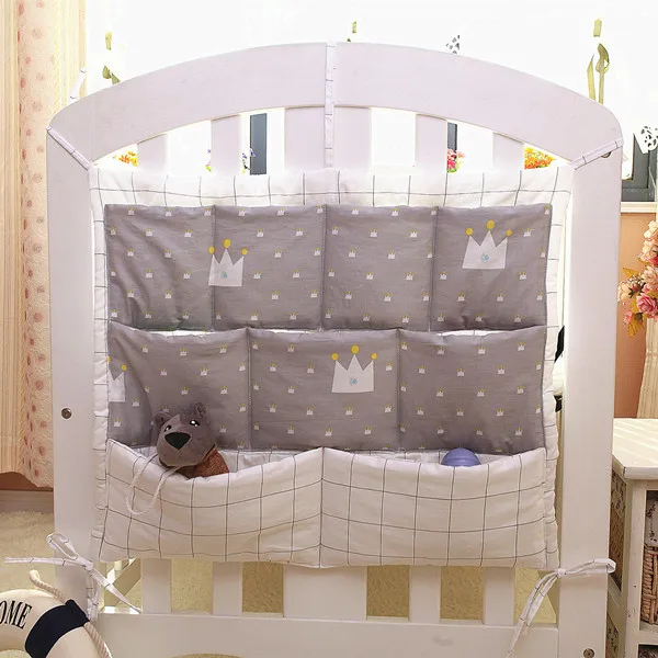bed bag Детский комплект постельного белья, детская кроватка, бампер, хлопок, кроватка, пододеяльник, наволочка, для новорожденного, плоский лист, детская кровать, подвесное хранение, комплект детской кровати - Цвет: bed bag
