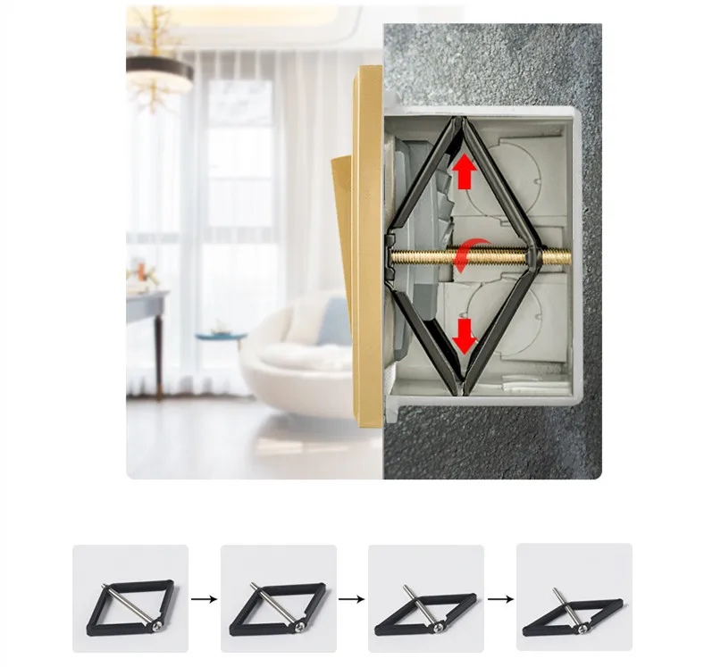 Универсальная распределительная коробка для кассеты типа 86 скрытая розетка