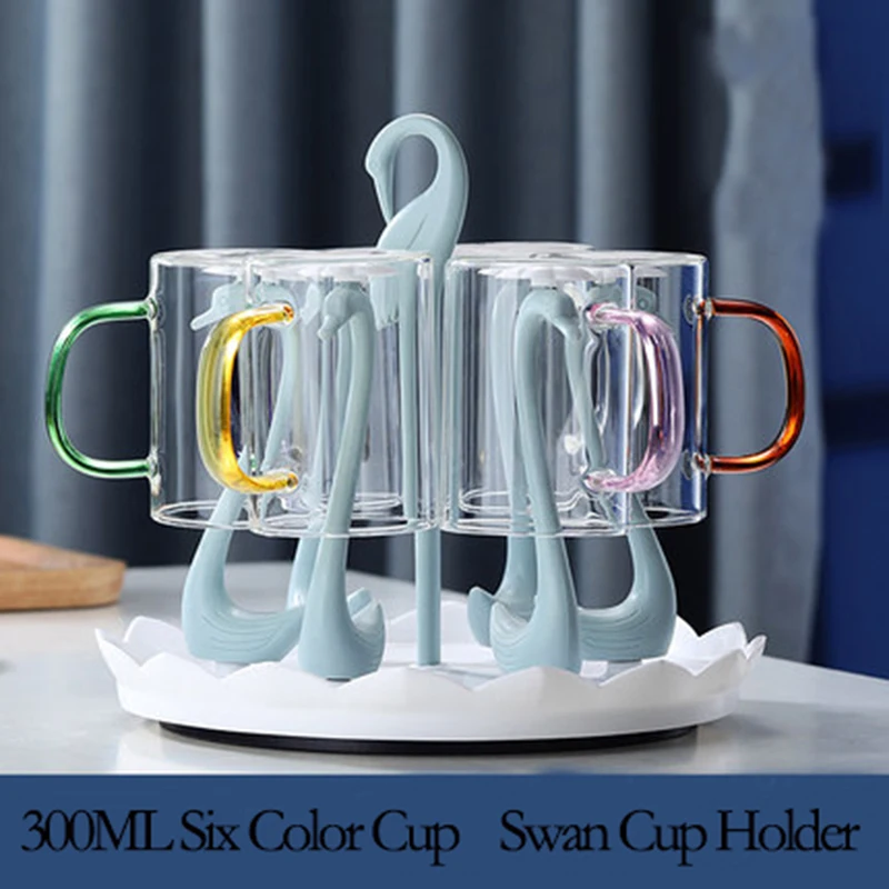 

Glass Pyrex Cup Teacup Set Teapot Tea Holder Living Room Breakfast Mugs macetas أواني الشاي чайник заварочный Kettle Cups Sets