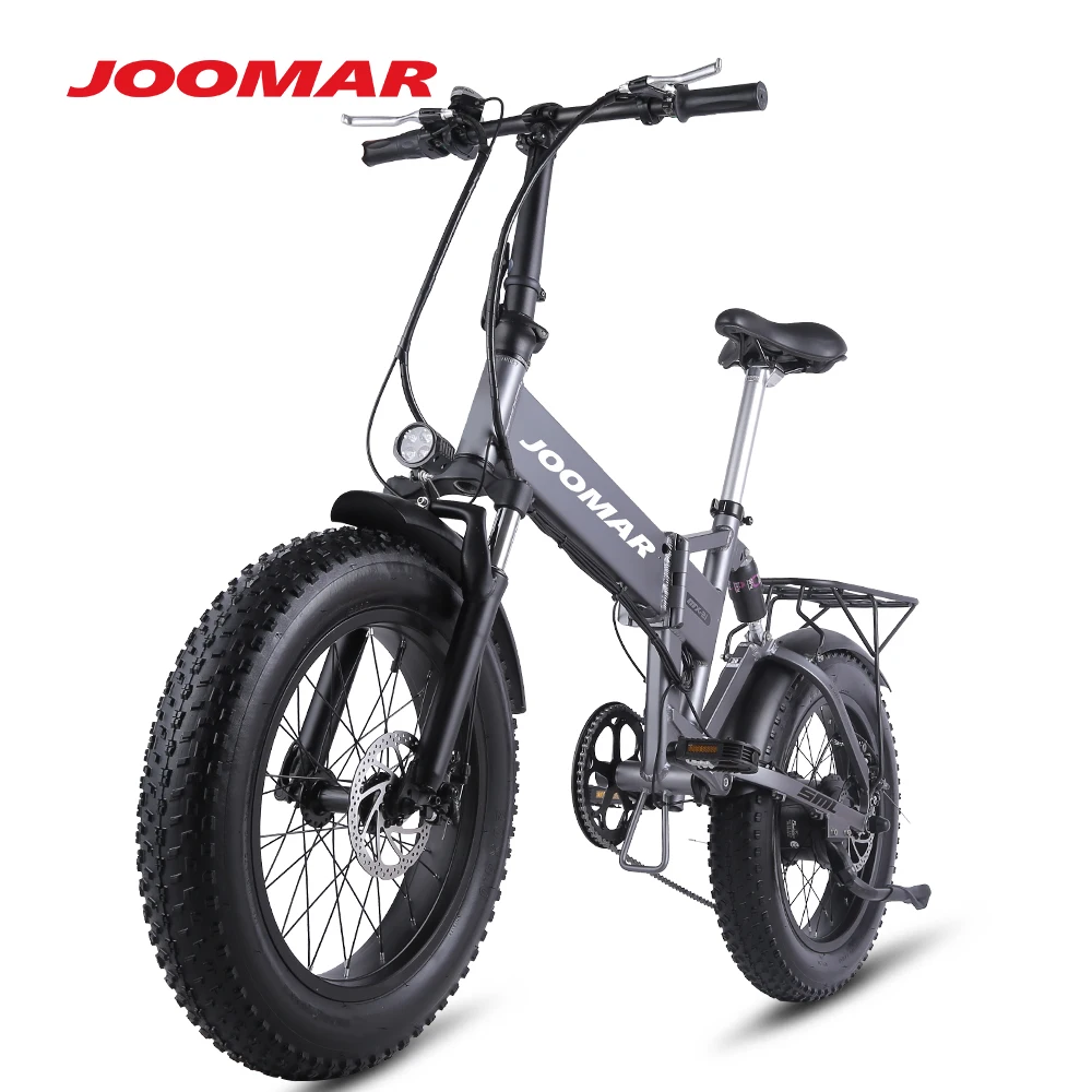 Günstig JOOMAR Elektrische Bike 500W Faltbare Mountainbike Ebike 4,0 Fett Reifen 20 Zoll Snowbike Strand Radfahren Für Männer 48V 12,8 AH JM21 Plus