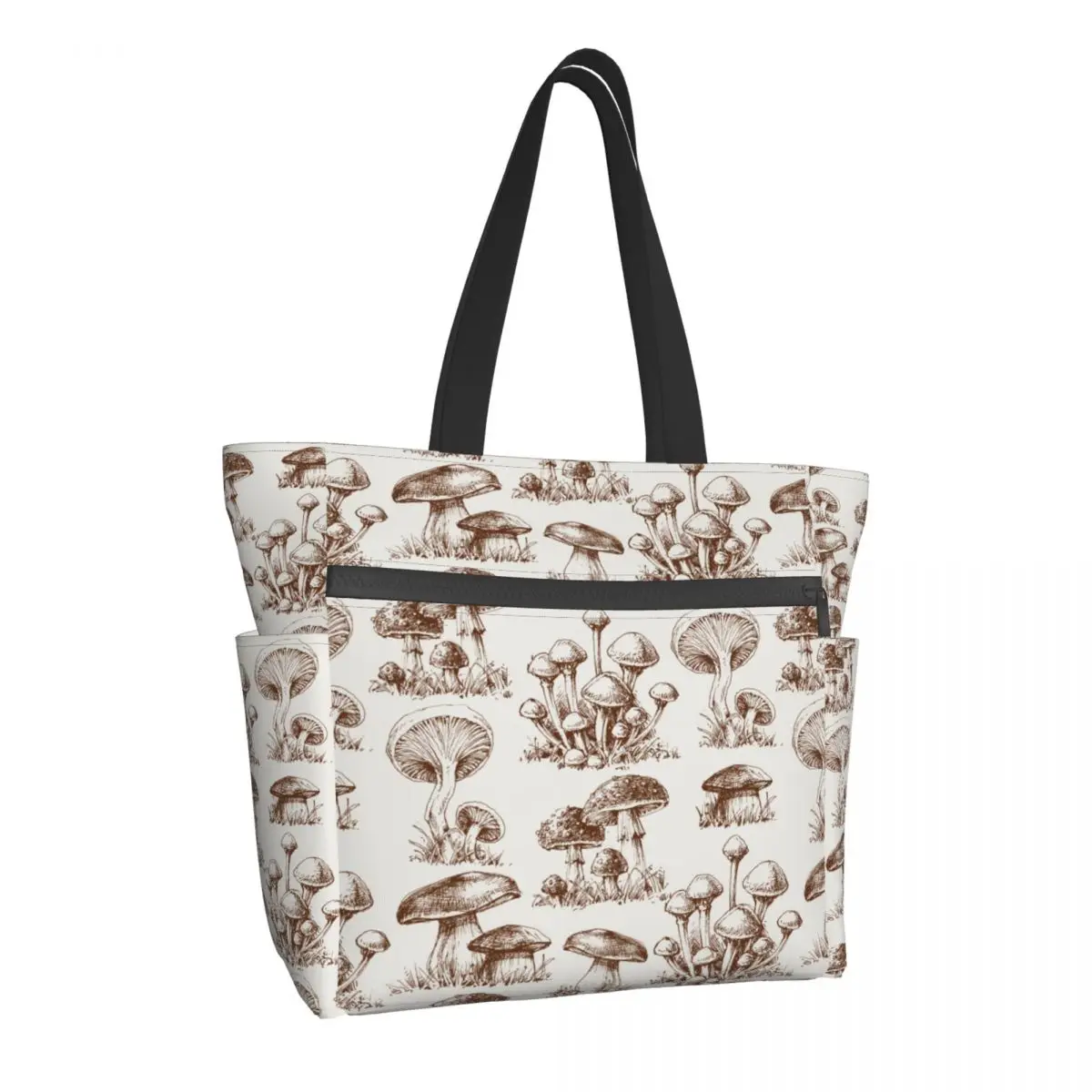 

NOISYDESIGNS Creativity Personality Plant Mushroom Shoulder Bag Oxford Cloth Art Storage Totes Eco Large Capacity Women Handbag
