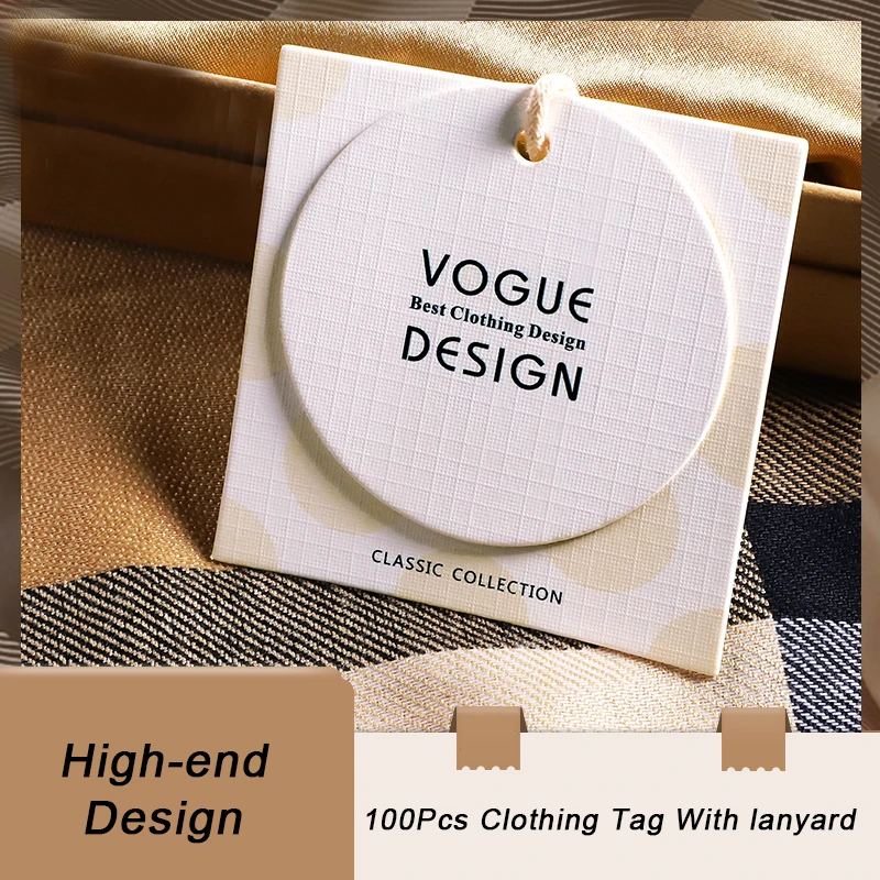 1000 комплектов бумажные бирки на заказ ценники для одежды подвесные